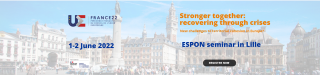 Die ESPON-Woche in Lille: "Stronger together: recovering through crises"